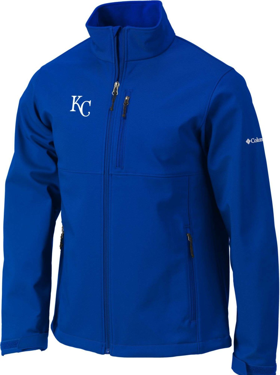 Jackets * | Columbia Men'S Kansas City Royals Blue Ascender Full-Zip Jacket