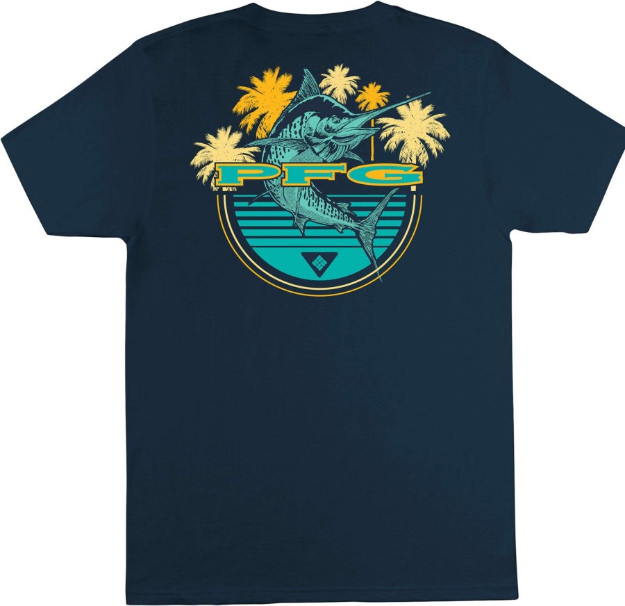 Shirts * | Columbia Men'S Acantha Graphic T-Shirt Columbia Navy