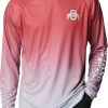 Sweatshirts * | Columbia Men'S Ohio State Buckeyes Scarlet Pfg Super Terminal Tackle Long Sleeve Hooded T-Shirt