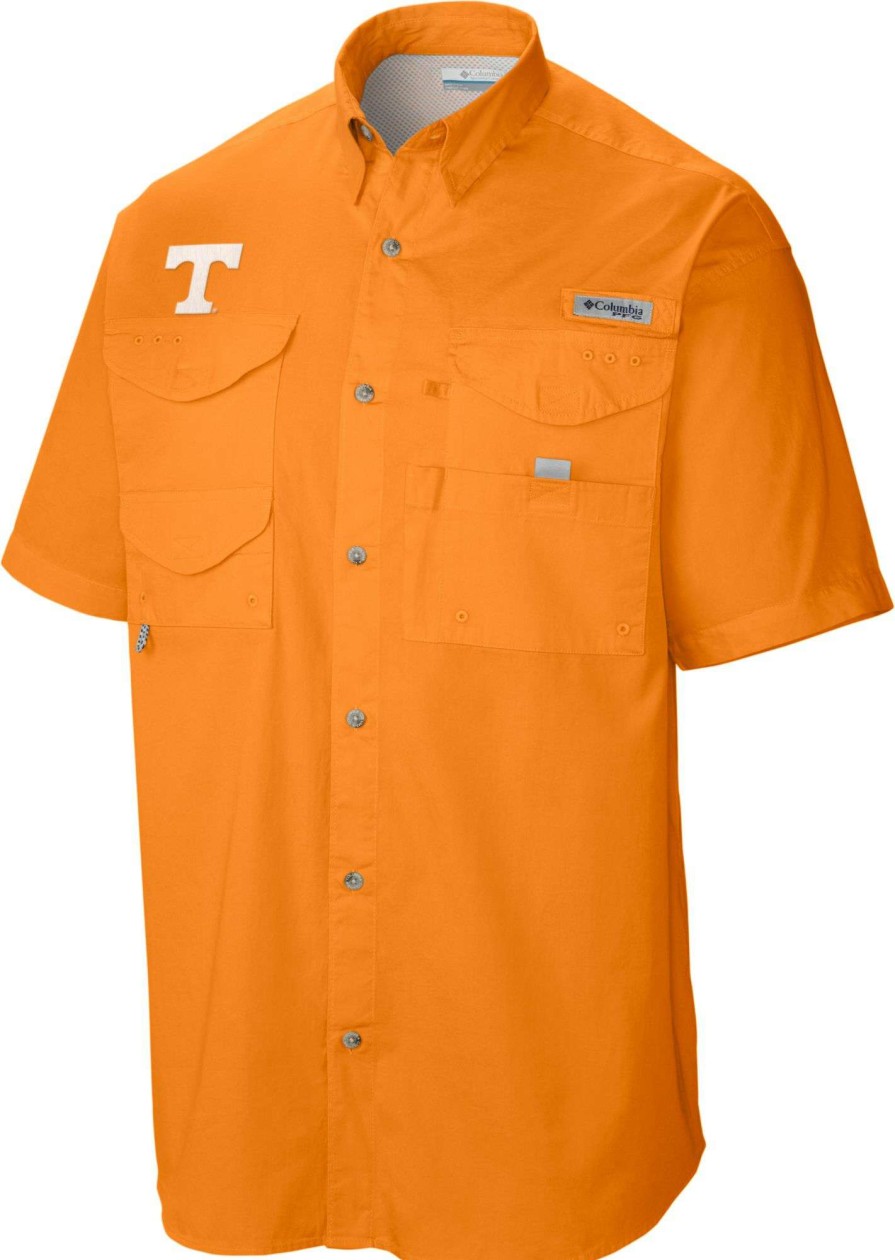 Shirts * | Columbia Men'S Tennessee Volunteers Tennessee Orange Tamiami Performance Short Sleeve Shirt