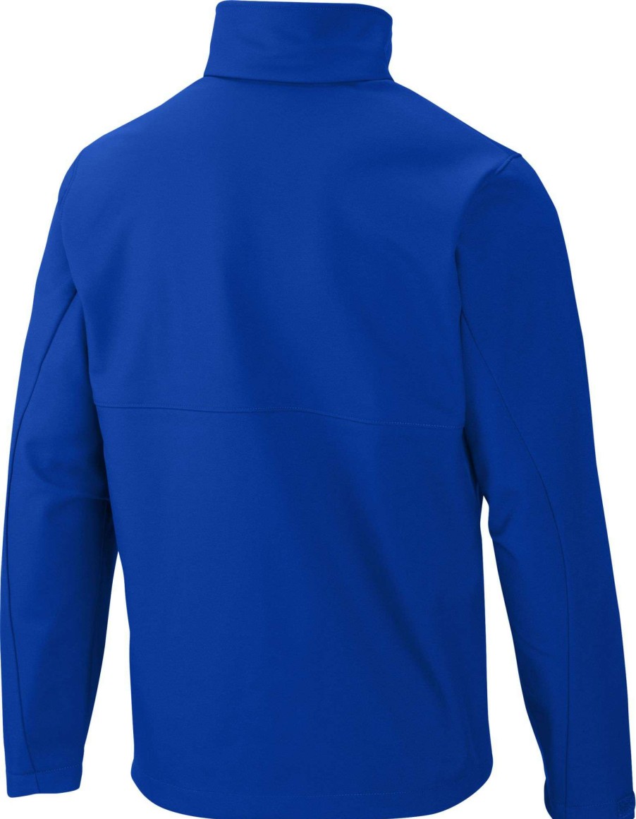 Jackets * | Columbia Men'S Kansas Jayhawks Blue Ascender Full-Zip Jacket