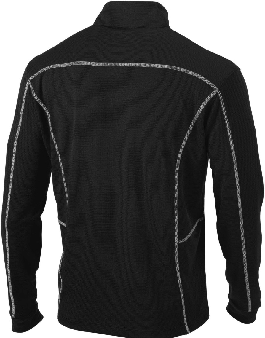 Jackets * | Columbia Men'S Chicago White Sox Black Shotgun Quarter-Zip Shirt