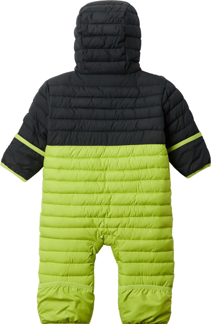 Jackets * | Columbia Infant Powder Lite Reversible Bunting For Girls' Bright Chartreuse/Black