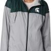 Jackets * | Columbia Women'S Michigan State Spartans Green/Grey Clg Flash Forward Lined Jacket