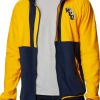 Jackets * | Columbia Men'S West Virginia Mountaineers Gold Back Bowl Full-Zip Fleece Jacket