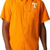 Shirts * | Columbia Men'S Tennessee Volunteers Tennessee Orange Slack Tide Button-Down Shirt