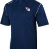 Shirts * | Columbia Men'S Cleveland Guardians Navy Shotgun Polo