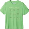 Shirts * | Columbia Boys' Grizzly Grove Graphic T-Shirt Green Boa Explore Icons