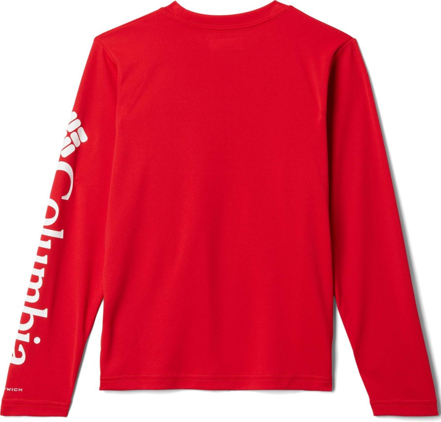 Shirts * | Columbia Youth Georgia Bulldogs Red Terminal Tackle Long Sleeve T-Shirt For Boys'