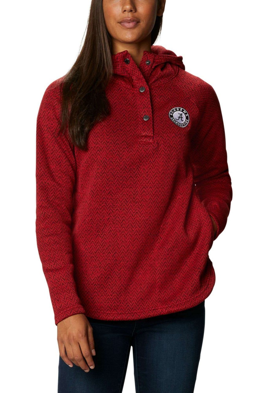 Sweatshirts * | Columbia Women'S Alabama Crimson Tide Crimson Darling Days Full-Zip Hoodie