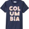 Shirts * | Columbia Girls' Petit Pond Graphic T-Shirt Nocturnal Stacked Floral