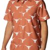 Shirts * | Columbia Men'S Texas Longhorns Burnt Orange Super Slack Button Down Shirt