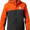 Jackets * | Columbia Men'S Clemson Tigers Orange/Grey Glennaker Storm Jacket