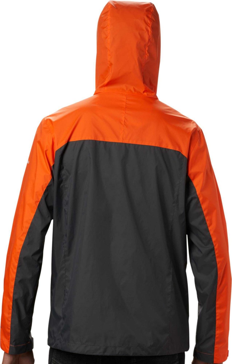 Jackets * | Columbia Men'S Clemson Tigers Orange/Grey Glennaker Storm Jacket