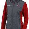 Jackets * | Columbia Women'S Los Angeles Angels Red Full-Zip Fleece Jacket