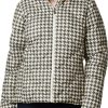 Jackets * | Columbia Women'S Icy Heights Ii Down Jacket Chalk Houndstooth Print