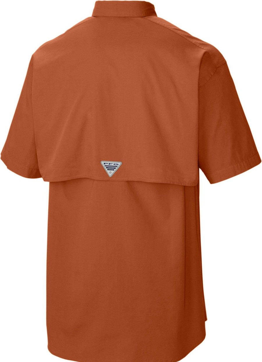 Shirts * | Columbia Men'S Texas Longhorns Burnt Orange Tamiami Button Down Shirt