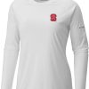 Shirts * | Columbia Women'S Nc State Wolfpack White Tidal Long Sleeve T-Shirt