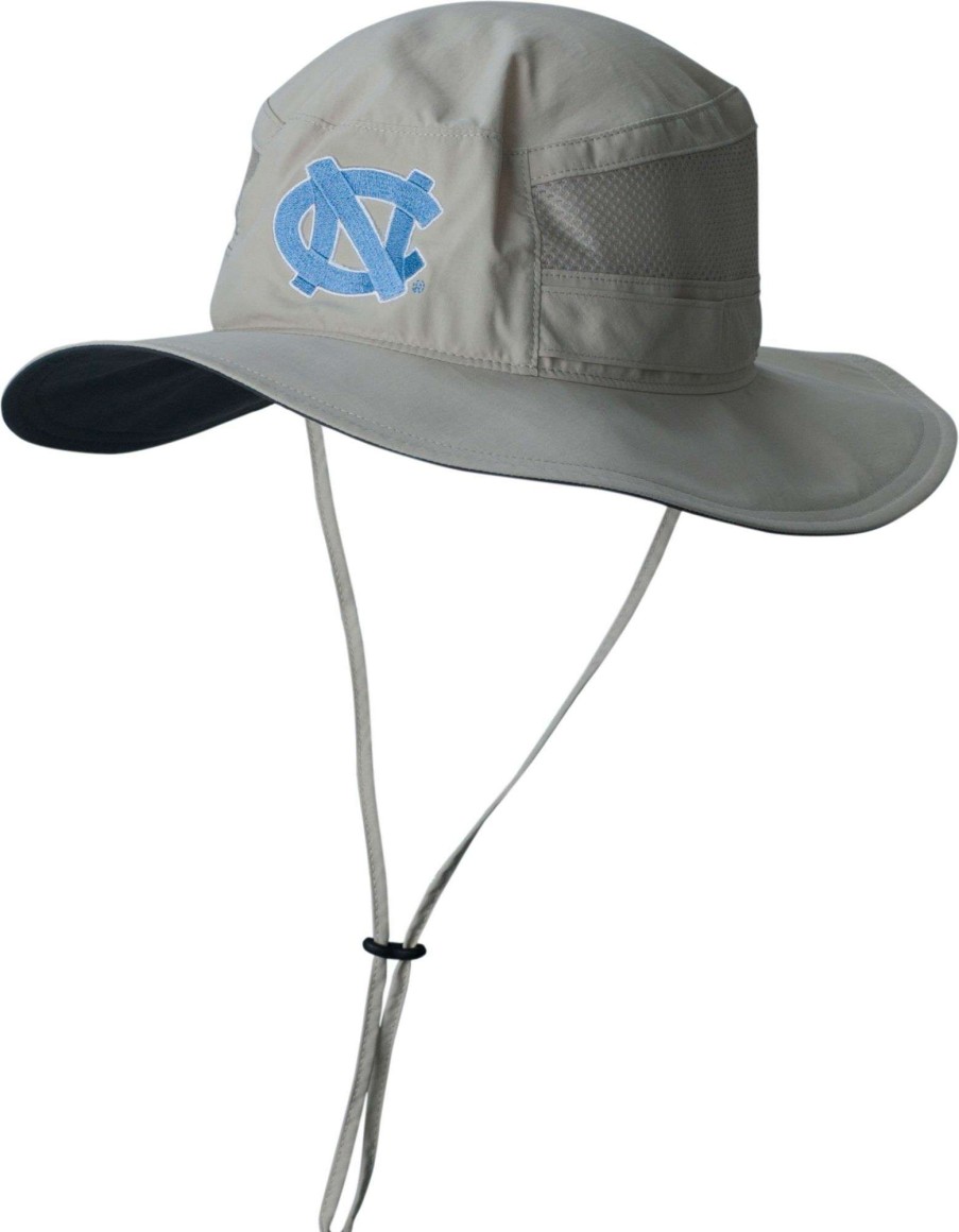 Hats * | Columbia Men'S North Carolina Tar Heels Grey Bora Bora Booney Hat