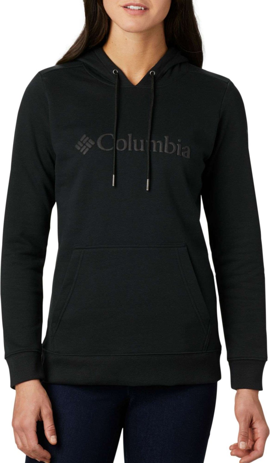 Sweatshirts * | Columbia Women'S Logo Hoodie Black