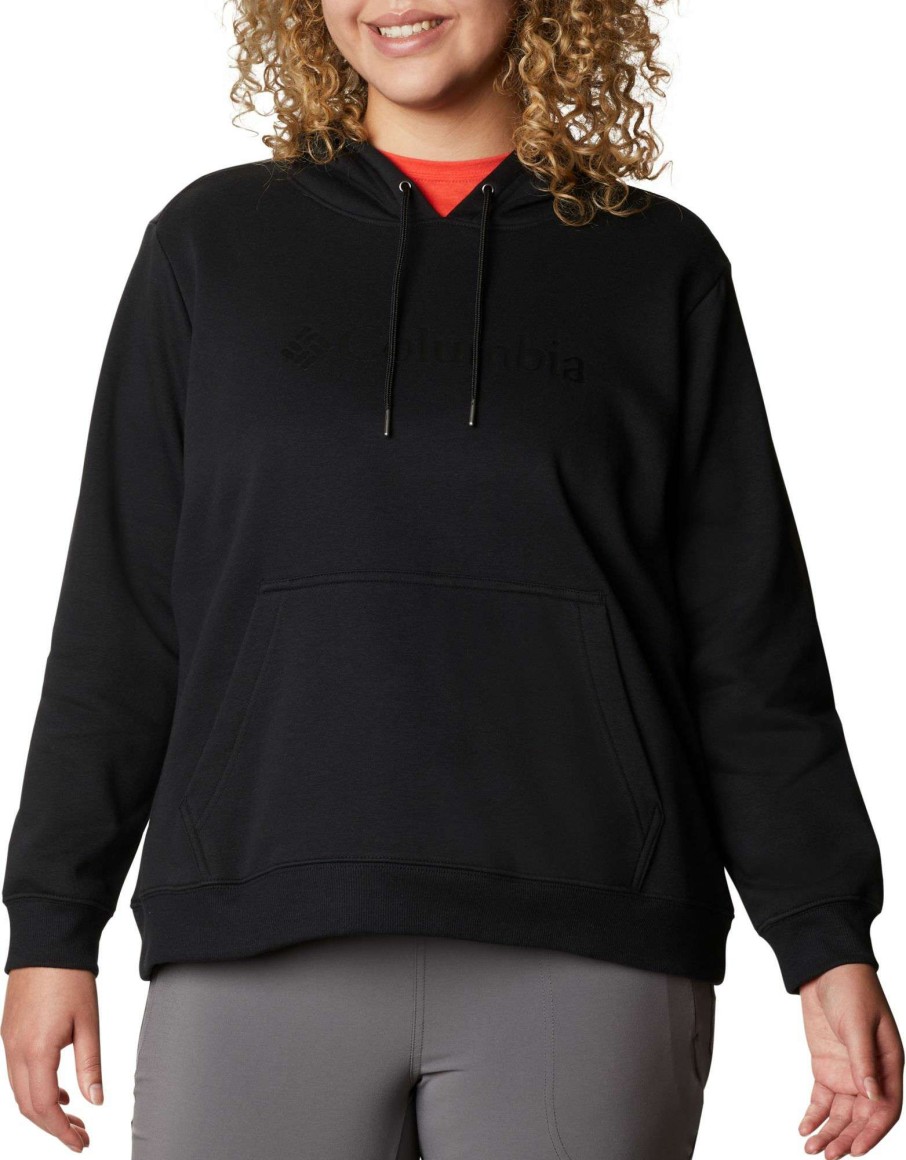 Sweatshirts * | Columbia Women'S Logo Hoodie Black