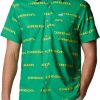 Shirts * | Columbia Men'S Oregon Ducks Green Super Slack Tide Button Down Shirt