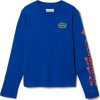 Shirts * | Columbia Youth Florida Gators Blue Terminal Tackle Long Sleeve T-Shirt For Boys'