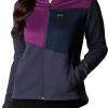 Jackets * | Columbia Women'S Columbia Lodge Hybrid Full Zip Jacket Mineral Pink/Malbec