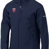 Jackets * | Columbia Men'S Minnesota Twins Navy Ascender Full-Zip Jacket