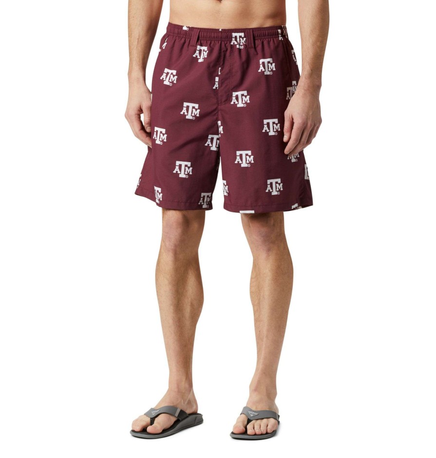 Shorts * | Columbia Men'S Texas A&M Aggies Maroon Backcast Performance Shorts