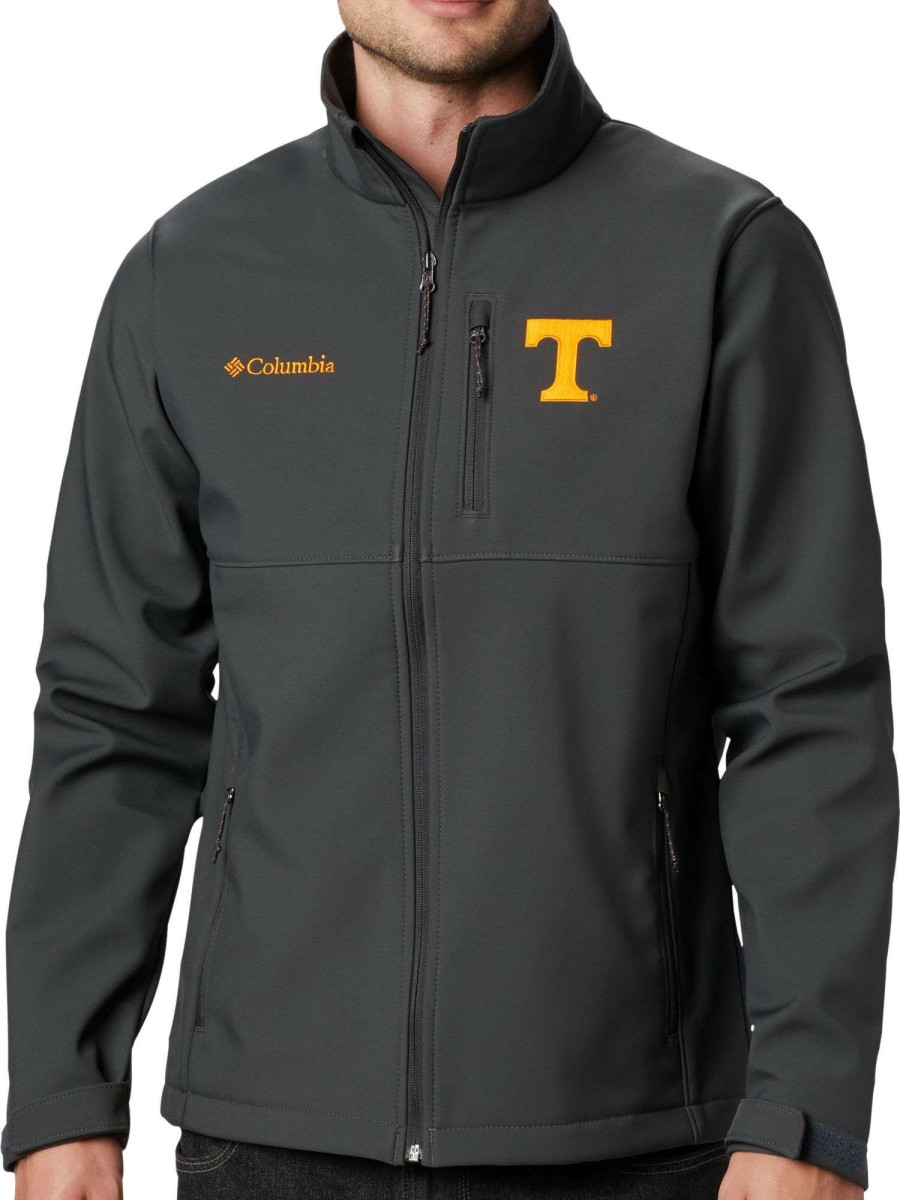 Jackets * | Columbia Men'S Tennessee Volunteers Grey Ascender Jacket