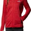 Sweatshirts * | Columbia Women'S Georgia Bulldogs Red Darling Days Full-Zip Hoodie