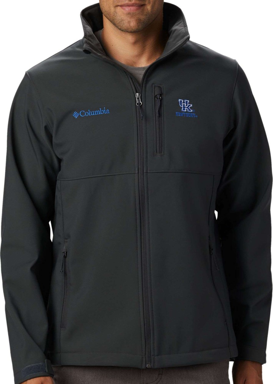 Jackets * | Columbia Men'S Kentucky Wildcats Grey Ascender Jacket