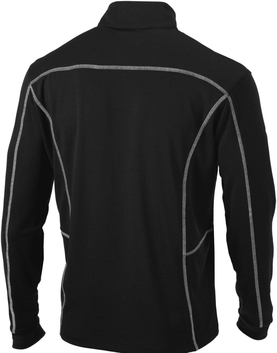 Jackets * | Columbia Men'S Baltimore Orioles Black Shotgun Quarter-Zip Shirt