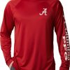 Shirts * | Columbia Men'S Alabama Crimson Tide Crimson Terminal Tackle Long Sleeve T-Shirt