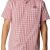 Shirts * | Columbia Men'S Georgia Bulldogs Red Rapid Rivers Button Down Shirt