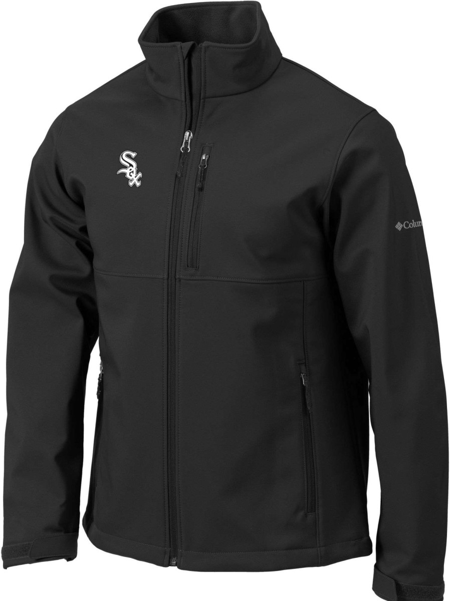 Jackets * | Columbia Men'S Chicago White Sox Black Ascender Full-Zip Jacket