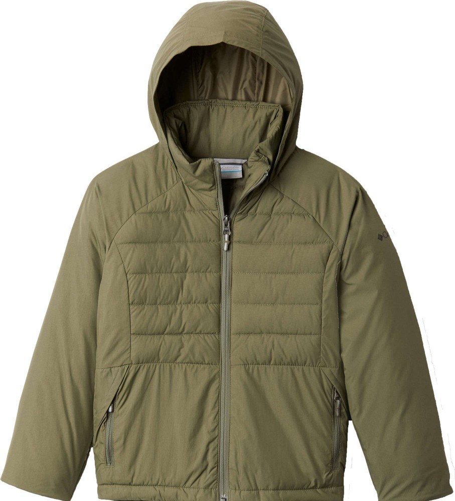 Jackets * | Columbia Girls' Windy Ways Jacket Stone Green