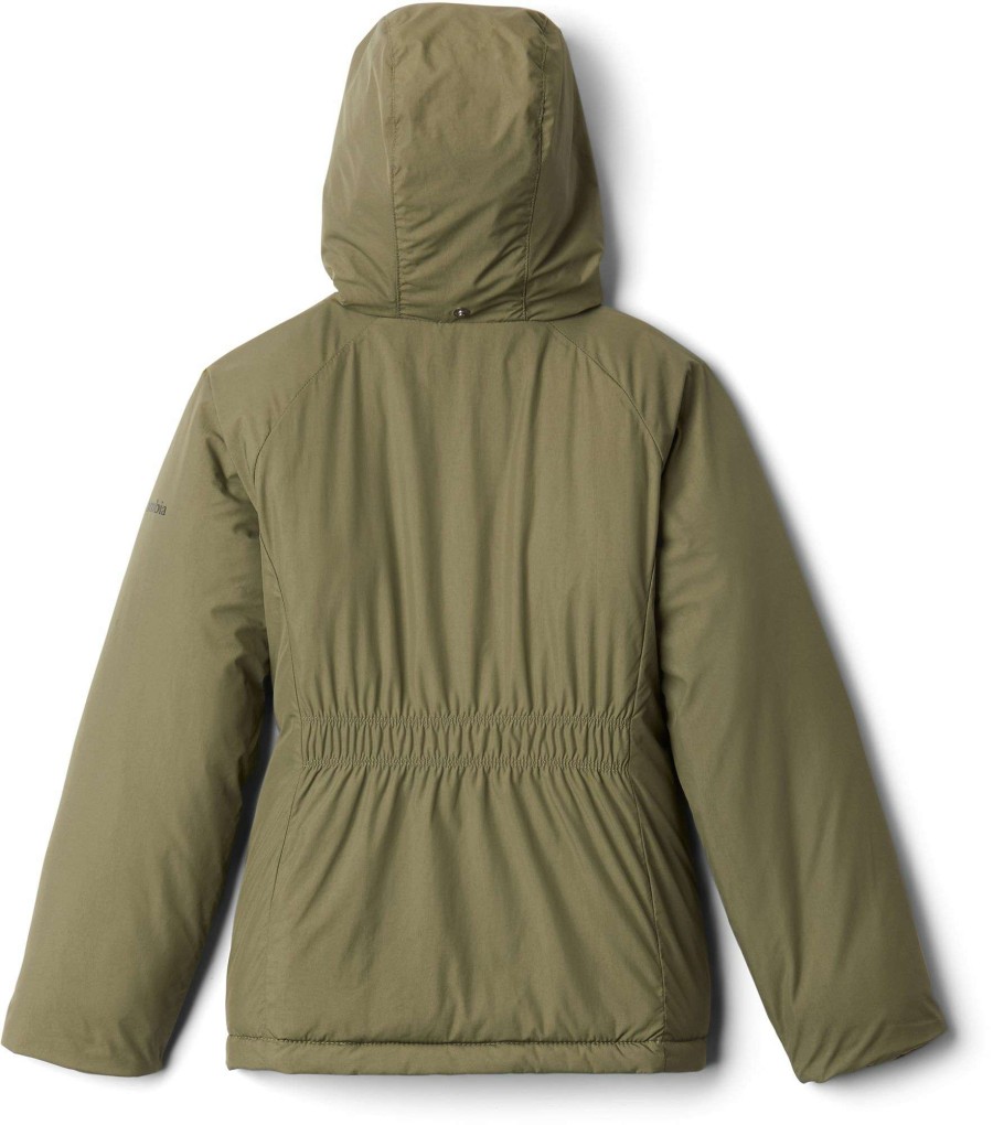 Jackets * | Columbia Girls' Windy Ways Jacket Stone Green