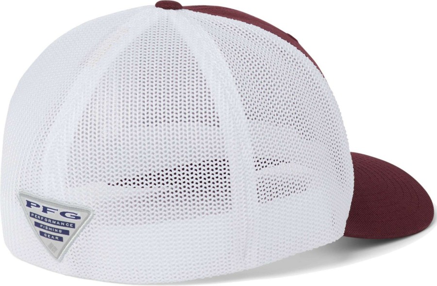 Hats * | Columbia Men'S Texas A&M Aggies Maroon Pfg Mesh Fitted Hat