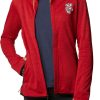 Sweatshirts * | Columbia Women'S Wisconsin Badgers Red Darling Days Full-Zip Hoodie