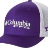 Hats * | Columbia Men'S Tcu Horned Frogs Purple Pfg Mesh Adjustable Hat