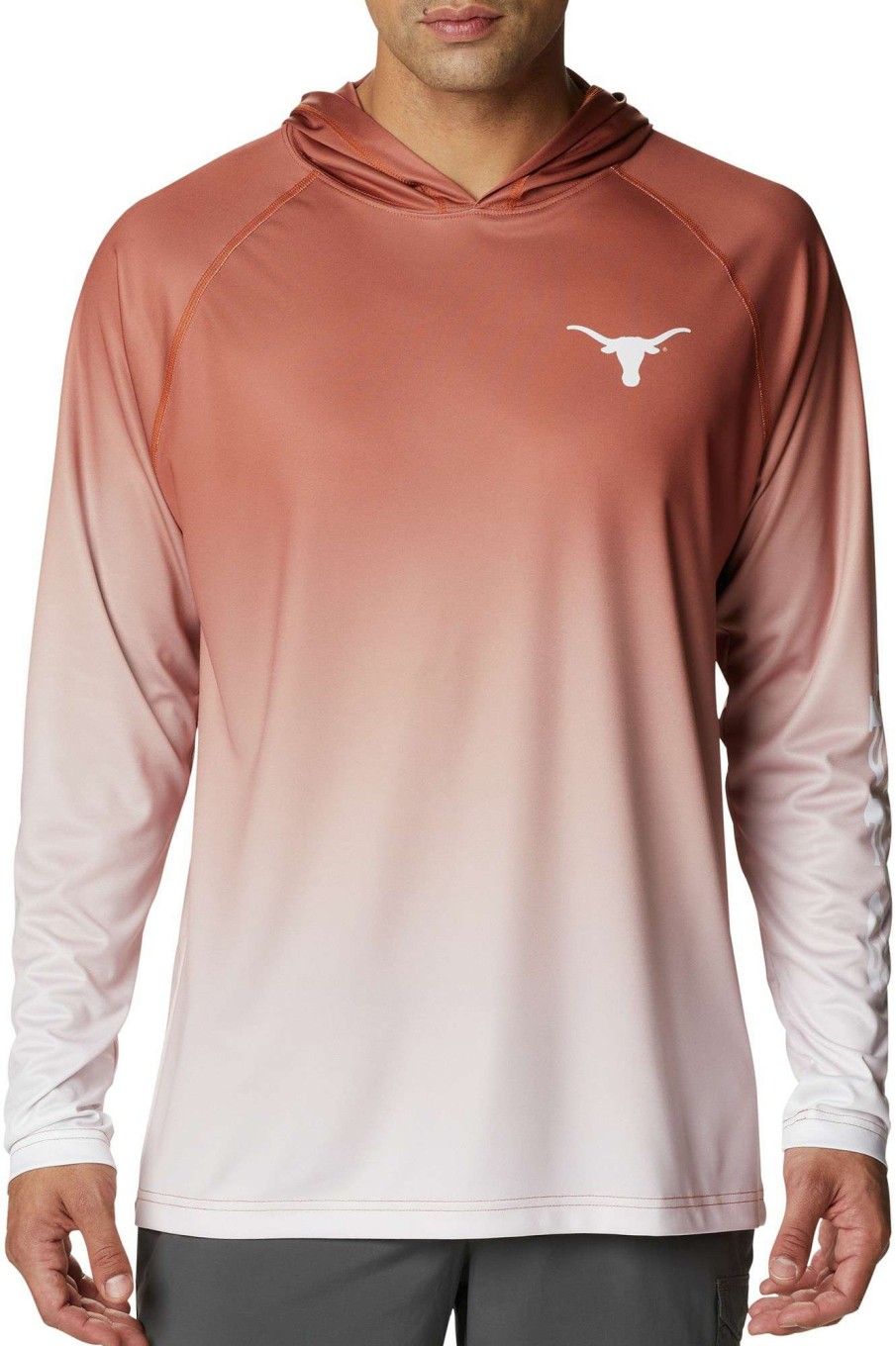 Shirts * | Columbia Men'S Texas Longhorns Burnt Orange Clg Super Terminal Tackle Hoodie