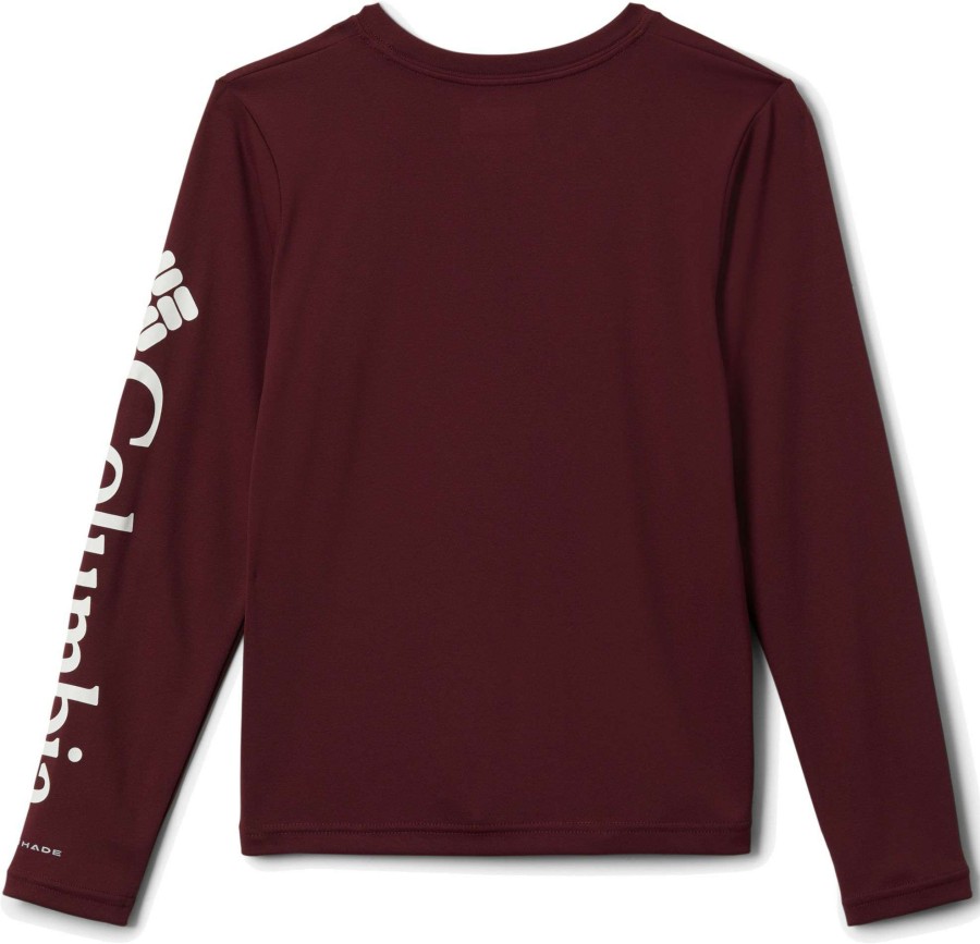 Shirts * | Columbia Youth Texas A&M Aggies Maroon Terminal Tackle Long Sleeve T-Shirt For Boys'