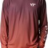 Sweatshirts * | Columbia Men'S Virginia Tech Hokies Maroon Pfg Super Terminal Tackle Long Sleeve Hooded T-Shirt