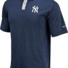 Shirts * | Columbia Men'S New York Yankees Blue Omni-Wick Range Polo