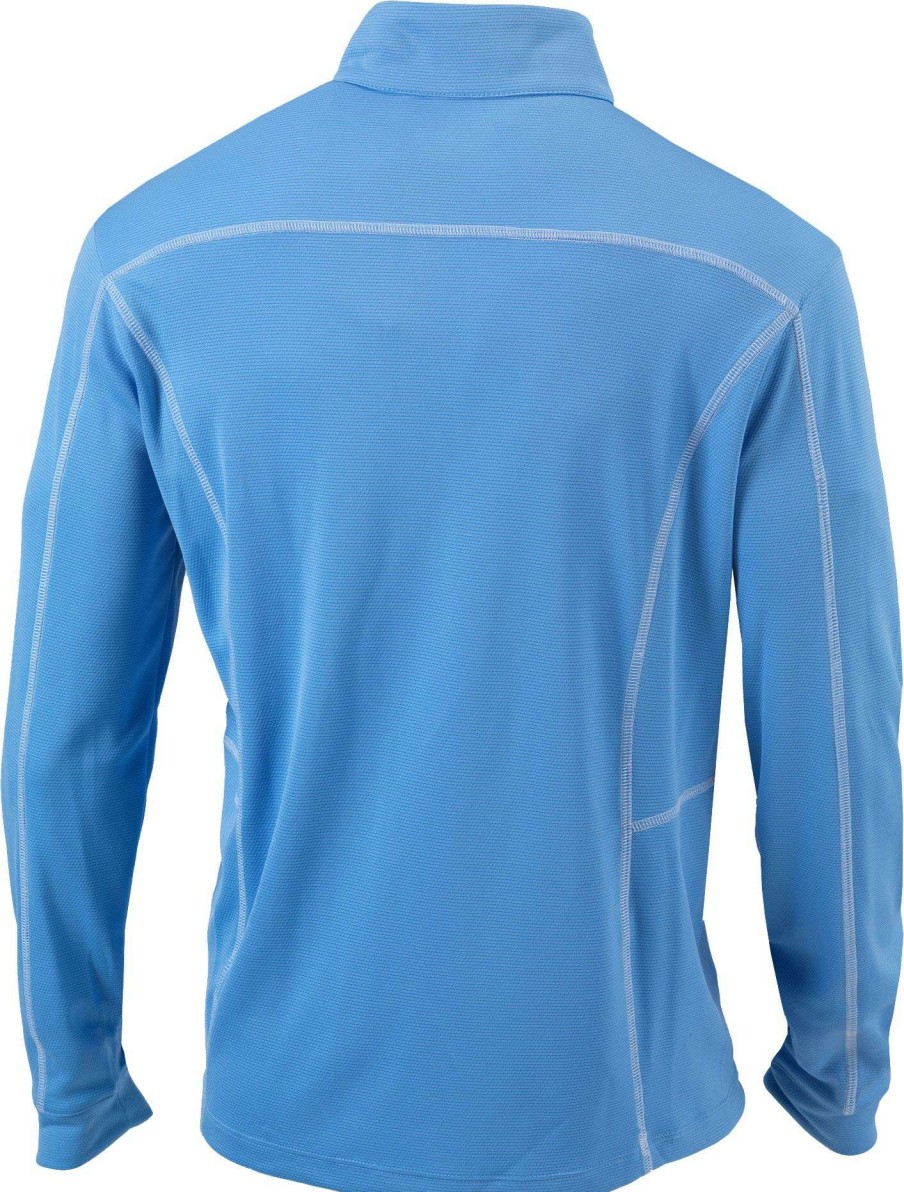 Jackets * | Columbia Men'S North Carolina Tar Heels Carolina Blue Shotgun Quarter-Zip Shirt