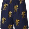 Shorts * | Columbia Men'S West Virginia Mountaineers Blue Backcast Ii Printed Performance Shorts