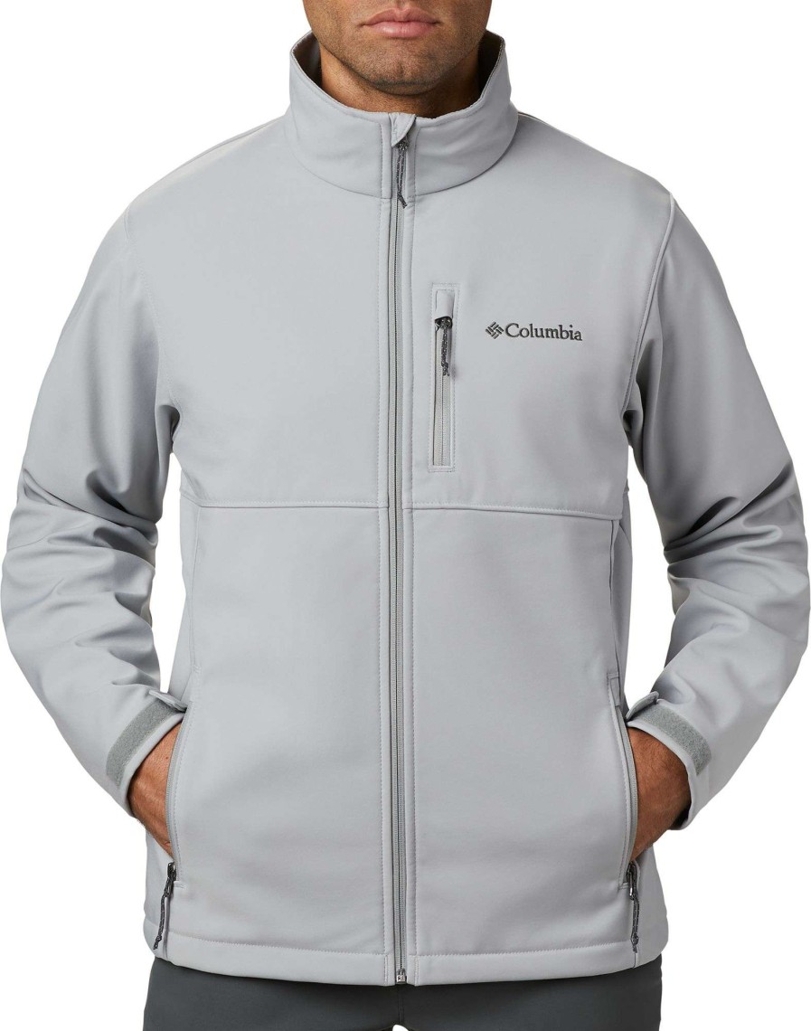 Jackets * | Columbia Men'S Ascender Softshell Wind Jacket Columbia Grey