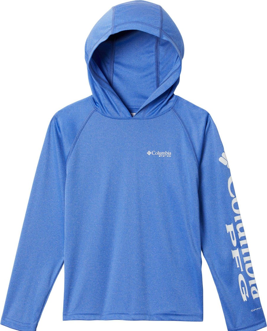 Shirts * | Columbia Boys' Pfg Terminal Tackle Heather Hoodie